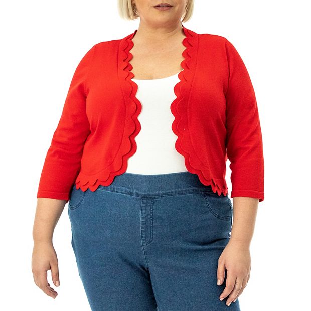 Red sales bolero cardigan