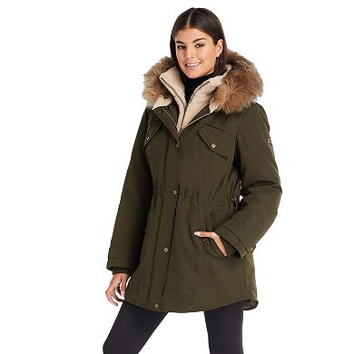 Women's Koolaburra by UGG Faux-Fur Hood Puffer Jacket