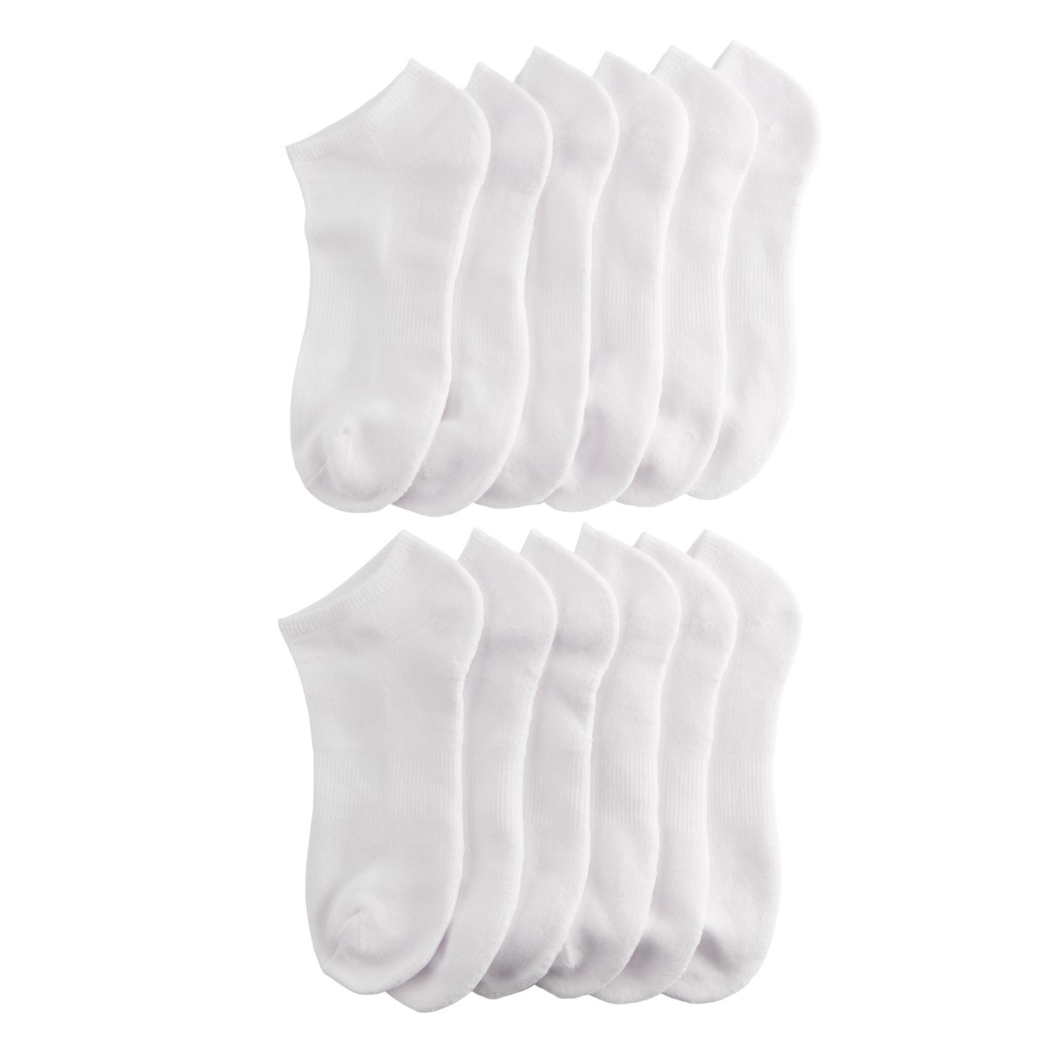 Men S GOLDTOE 12 Pack Active No Show Socks   4968826 White