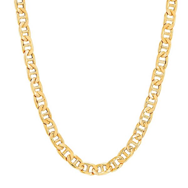 Silver And 18K Gold Chain Necklaces For Men