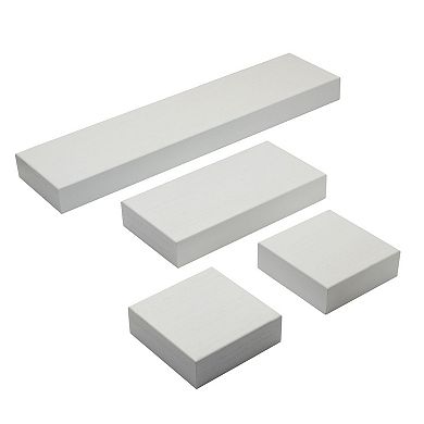 Melannco Chunky Floating Wall Shelf 4-piece Set