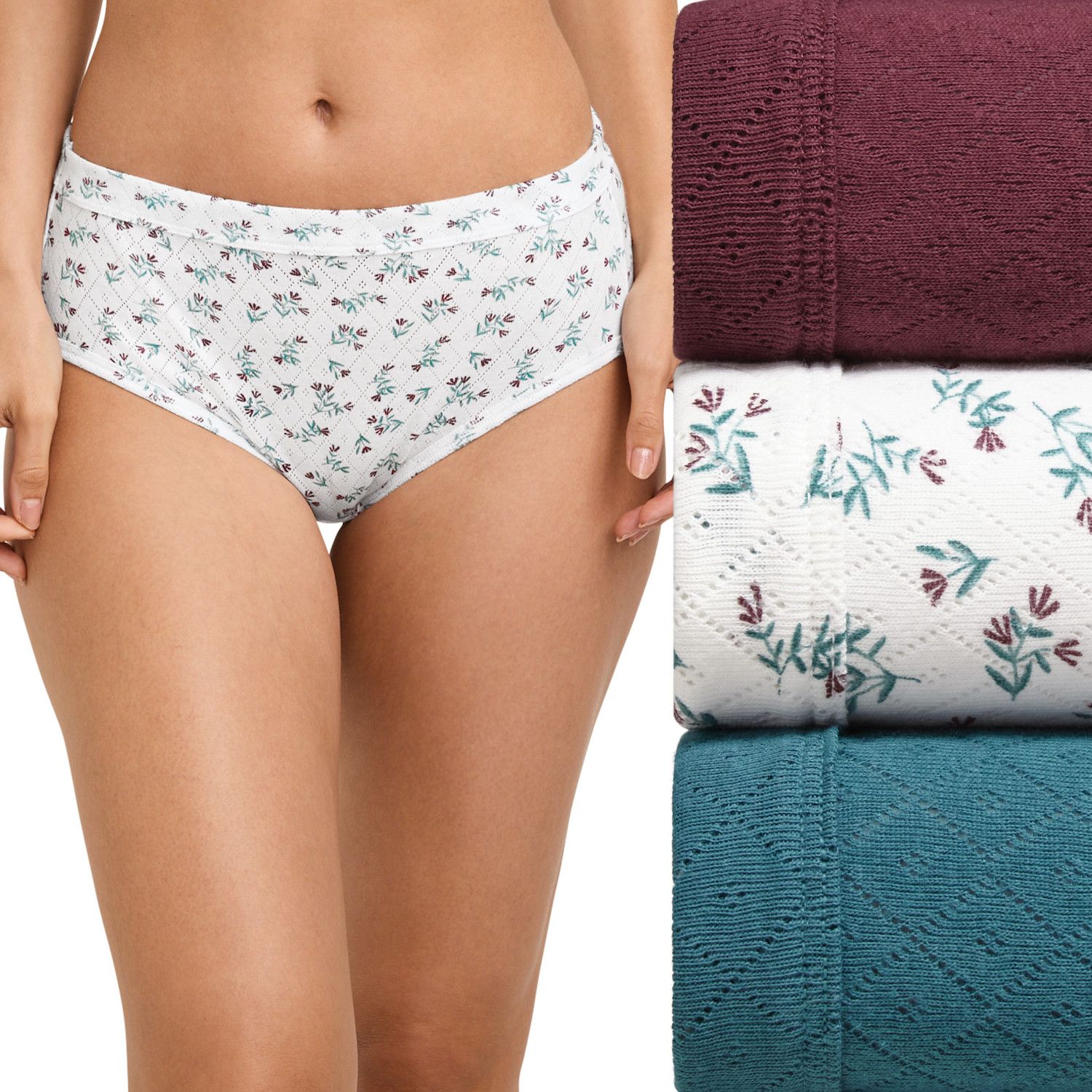 Jockey Women's Elance Breathe Briefs - 3-Pack Cotton Comfort Underwear