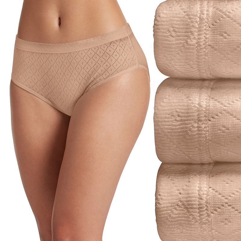 Women's Jockey® 3-pk. Elance Breathe Hipster Panty Set 1540, Size: 9, Light