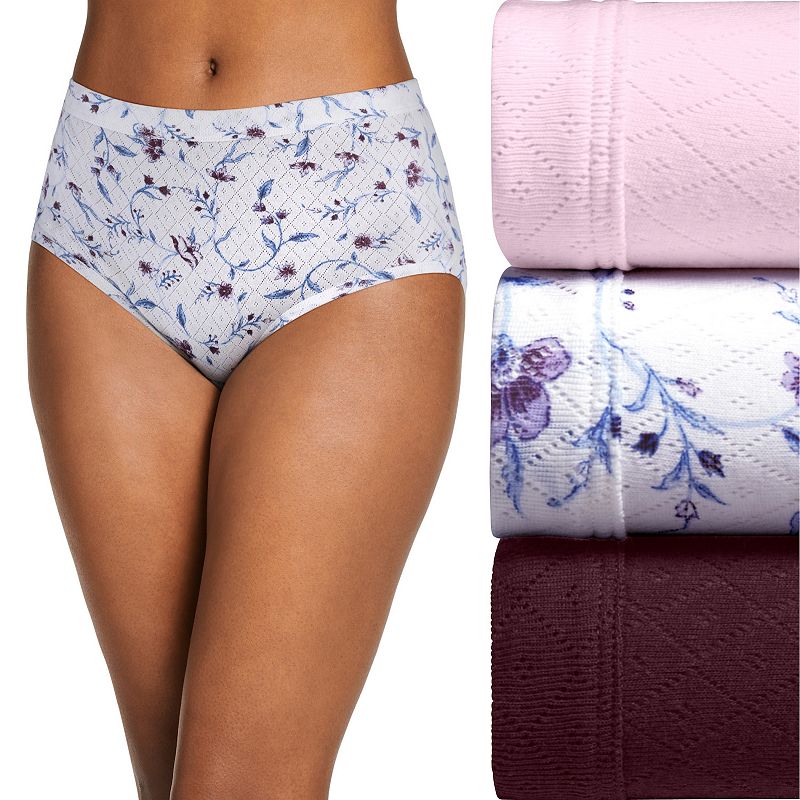 Women's Jockey® 3-pk. Elance Breathe Hipster Panty Set 1540, Size: 10, Medieval Floral
