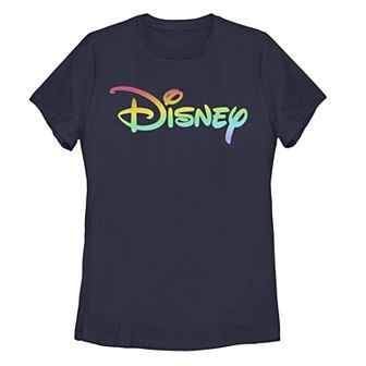 Disney Juniors' Rainbow Chest Logo Tee