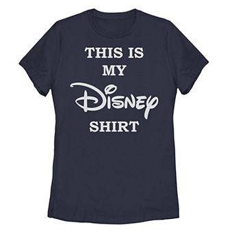Disney's Juniors' This Is My Disney Shirt Chest Logo Tee