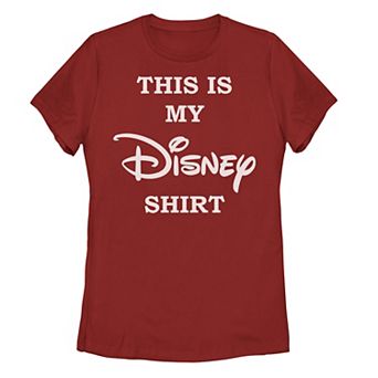 Disney's Juniors' This Is My Disney Shirt Chest Logo Tee