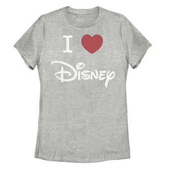Disney's Juniors' I Love Disney Heart Logo Tee