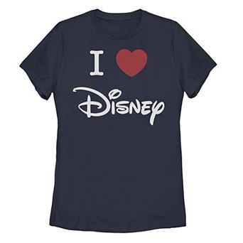 Disney's Juniors' I Love Disney Heart Logo Tee