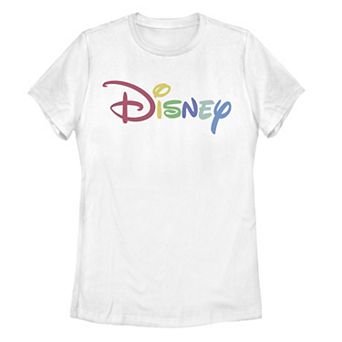 Disney's Juniors' Rainbow Logo Tee