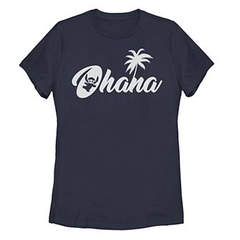 Disney's Lilo & Stitch Juniors' Ohana Palm Tree Logo Tee