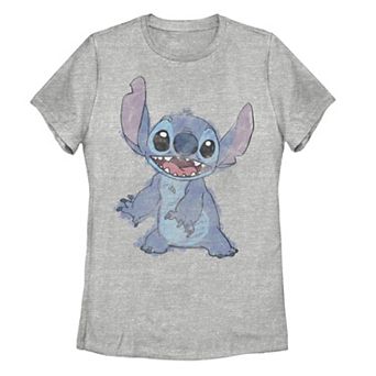 Disney's Lilo & Stitch Juniors' Artsy Painted Stitch Tee