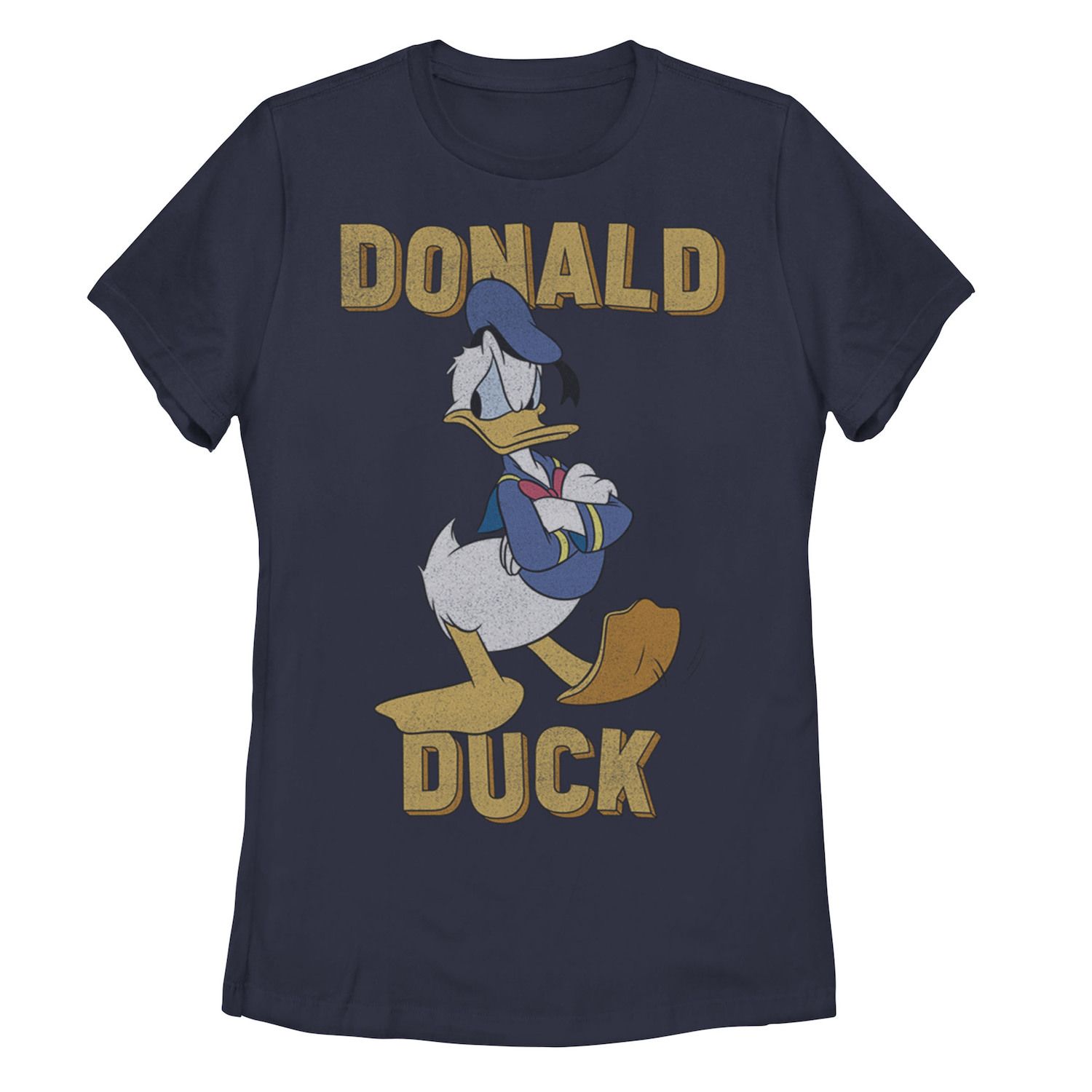 Image for Licensed Character Juniors' ©Disney Donald Duck Angry Pose Arms Crossed Graphic Tee at Kohl's.