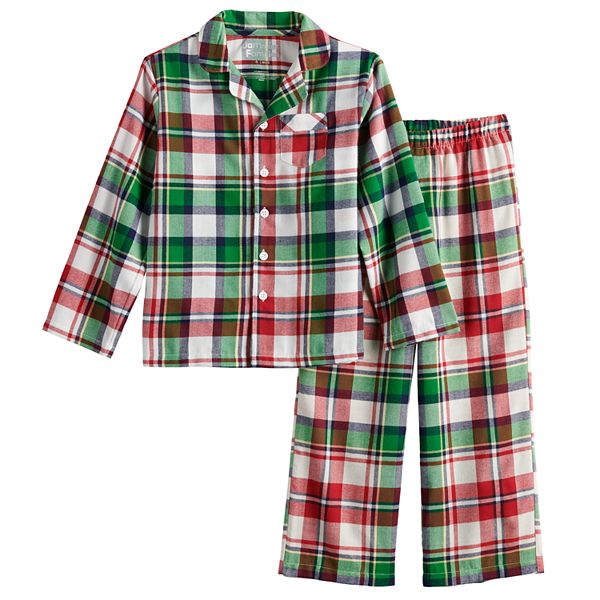 Boys 4 20 Jammies For Your Families Christmas Kitsch Plaid Pajama Set