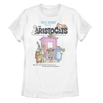 Disney's The Aristocats Juniors' Group Shot Classic Poster Graphic Tee