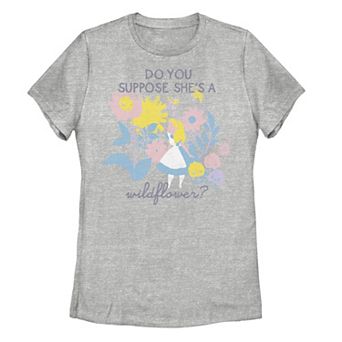 Disney's Alice In Wonderland Juniors' Do You Suppose She's A Wildflower Graphic Tee