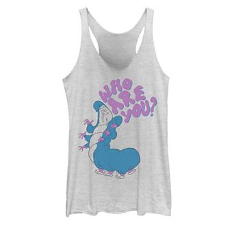 Disney's Alice In Wonderland Caterpillar Who Are You Juniors' Graphic Tank Top