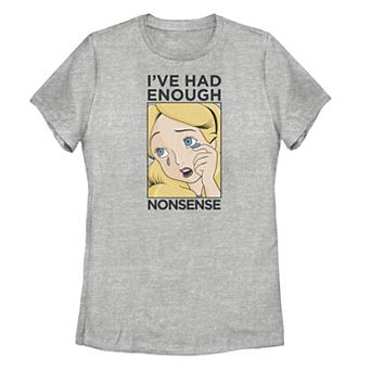 Disney's Alice In Wonderland Alice Juniors' I've Had Enough Nonsense Graphic Tee