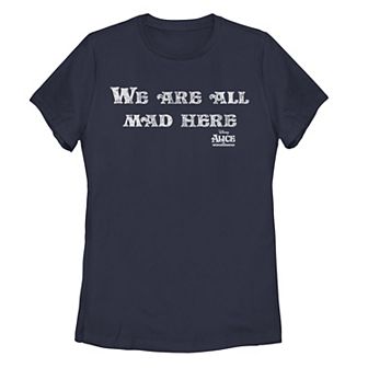 Disney's Alice In Wonderland Juniors' We Are All Mad Here Graphic Tee