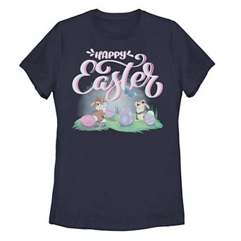 Juniors' Disney's Bambi Happy Easter Graphic Tee