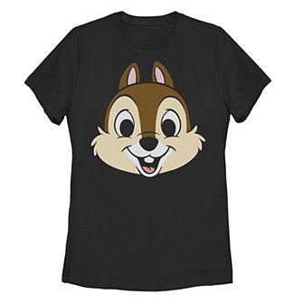 Juniors' Disney's Chip 'N Dale Chip Face Graphic Tee