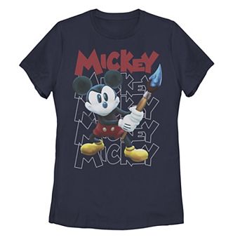 Juniors' Disney's Epic Mickey Word Stack Graphic Tee