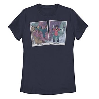 Juniors' Disney's A Goofy Movie Max & Goofy Cards Graphic Tee