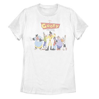 Juniors' Disney's A Goofy Movie Group Shot Graphic Tee