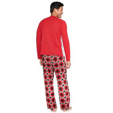 Disney's Mickey Mouse Men's Mickey Family Pajama Set by Jammies For Your Families®