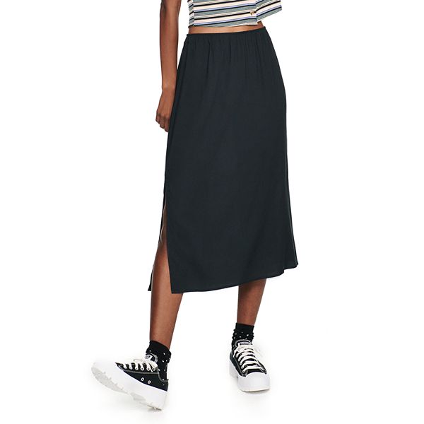 Juniors' SO® Simple Slit Midi Skirt