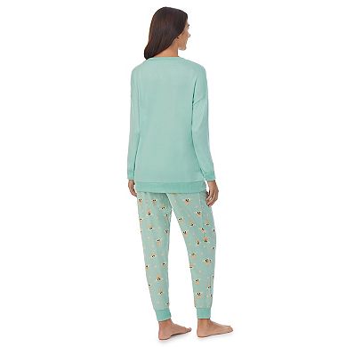 Women's The Mandalorian The Child Long Sleeve Pajama Top & Banded Bottom Pajama Pants Set