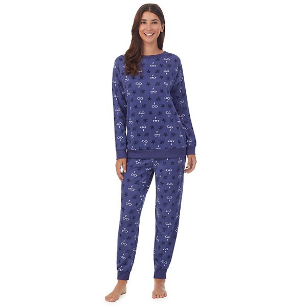 Women's Harry Potter Long Sleeve Pajama Top & Banded Bottom Pajama Pants Set