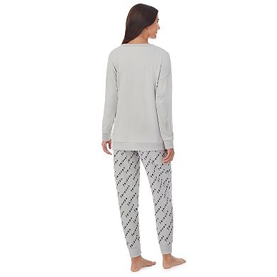 Women's Friends Long Sleeve Pajama Top & Banded Bottom Pajama Pants Set