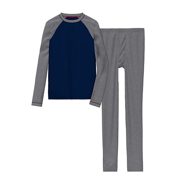 Boys 618 Cuddl Duds® Thermal Top & Bottoms Base Layer Set