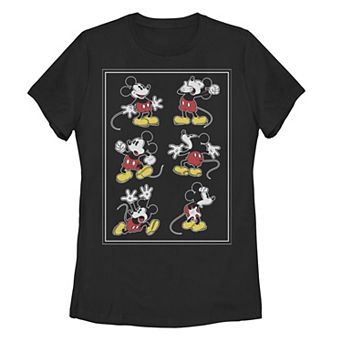 Juniors' Disney's Mickey Mouse Many Emotions Graphic Tee
