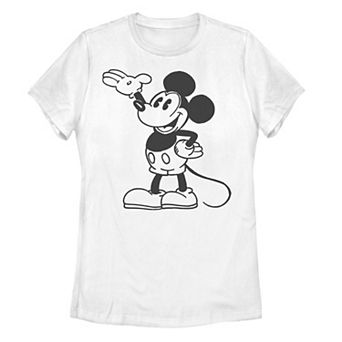 Juniors' Disney's Mickey Mouse Original Sketch Graphic Tee