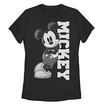 Juniors' Disney's Mickey Mouse Leaning Name Graphic Tee
