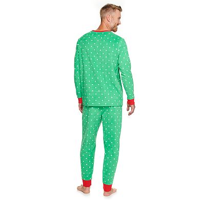 Men's Jammies For Your Families?? Santa Ski Team Pajama Set