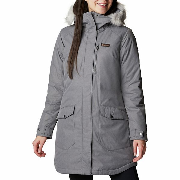 Columbia womens jacket cheap with fur hood