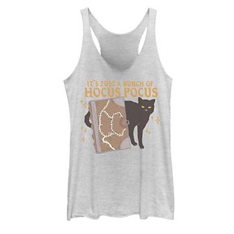 Juniors' Disney's Hocus Pocus Binx Cat & Book Tank Top