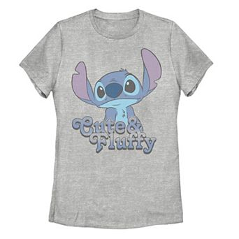 Juniors' Disney's Lilo & Stitch Cute & Fluffy Graphic Tee
