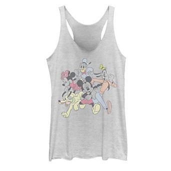 Juniors' Disney's Mickey Mouse and Friends Running Group Tank Top