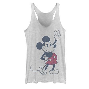 Juniors' Disney's Mickey Mouse Peace Sign Tank Top