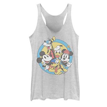 Juniors' Disney's Mickey Mouse and Friends Retro Group Shot Tank Top