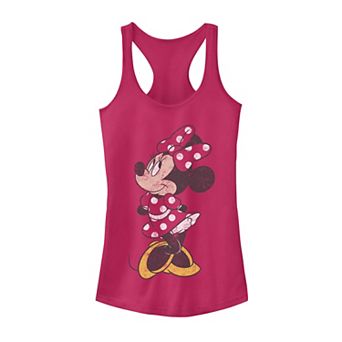Juniors' Disney's Minnie Mouse Polka-Dot Pose Tank Top