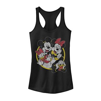 Juniors' Disney's Mickey Mouse and Friends Circle Group Tank Top