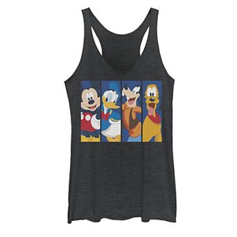 Juniors' Disney's Mickey Mouse and Friends Bro Time Heather Tank Top