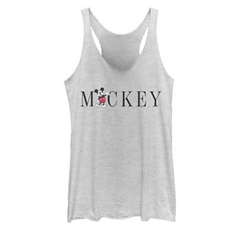 Juniors' Disney's Mickey Mouse Text Tank Top