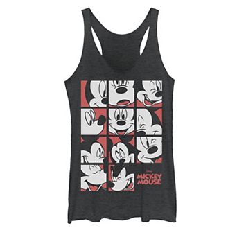 Juniors' Disney's Mickey Mouse Expression Boxes Heather Tank Top
