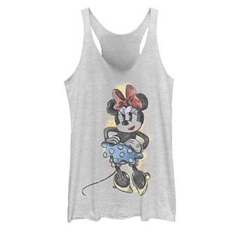 Juniors' Disney's Minnie Mouse Sketch Tank Top